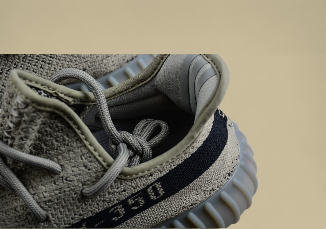 Yeezy Boost 350 V2 HQ2059 Army Green x Black Heat with Popcorn Sole