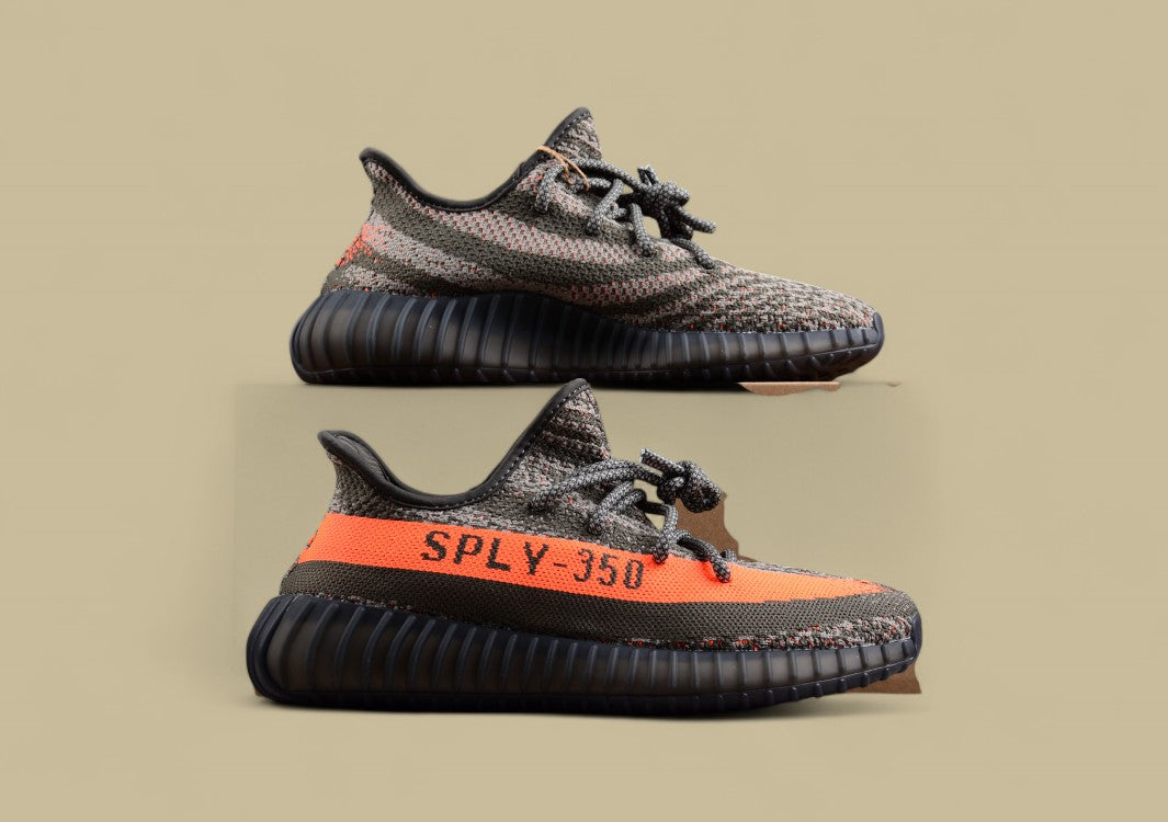 Yeezy Boost 350 V2 Military Green with Orange Accents