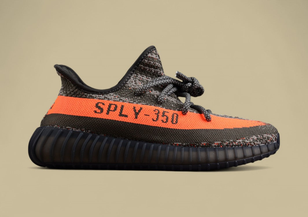 Yeezy Boost 350 V2 Military Green with Orange Accents