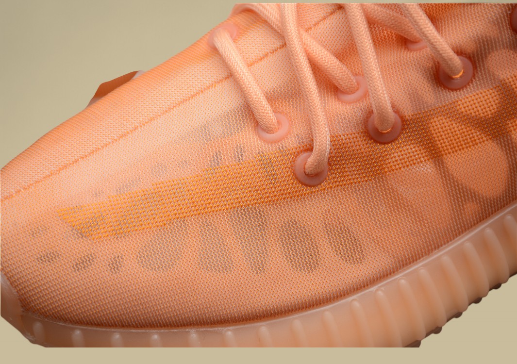 Yeezy Boost 350 V2 Mono Clay Translucent Mesh in Apricot Orange