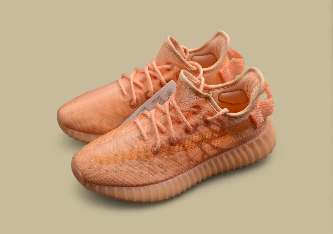 Yeezy Boost 350 V2 Mono Clay Translucent Mesh in Apricot Orange