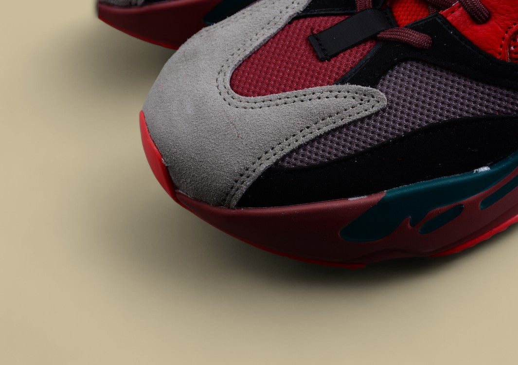 Yeezy Boost 700 Hi-Res Red Striking Kanye Style in Vivid Red