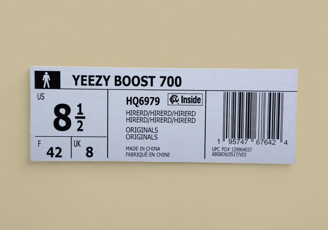 Yeezy Boost 700 Real Popcorn "Hi-Res Red" Kanye Chinese Red Running Shoes