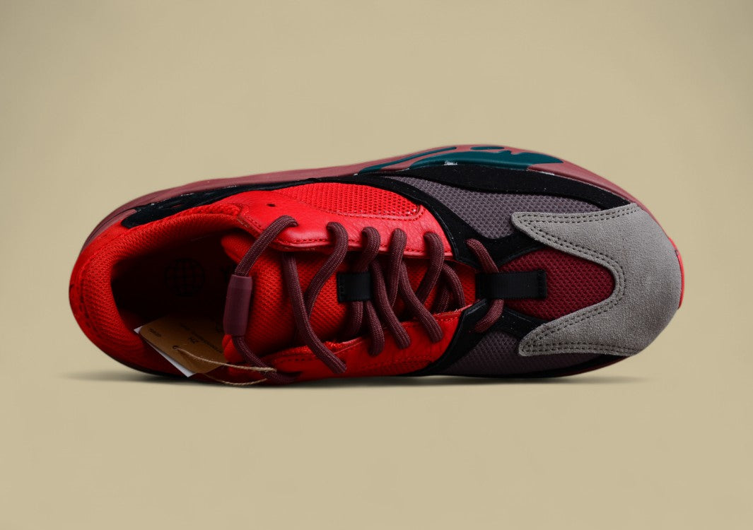 Yeezy Boost 700 Real Popcorn "Hi-Res Red" Kanye Chinese Red Running Shoes