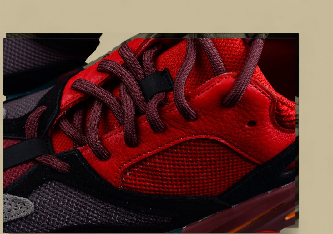 Yeezy Boost 700 Real Popcorn "Hi-Res Red" Kanye Chinese Red Running Shoes