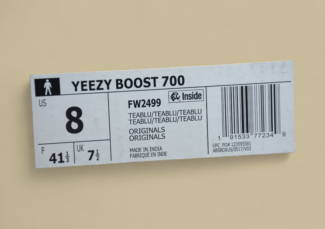 Yeezy Boost Coconut 700 Edition Muted Teal & Grey Tones with Chunky Sole Shoes