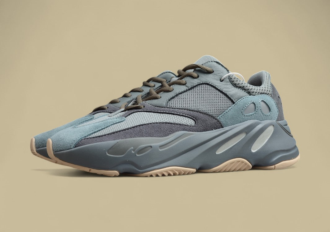 Yeezy Boost Coconut 700 Edition Muted Teal & Grey Tones with Chunky Sole Shoes