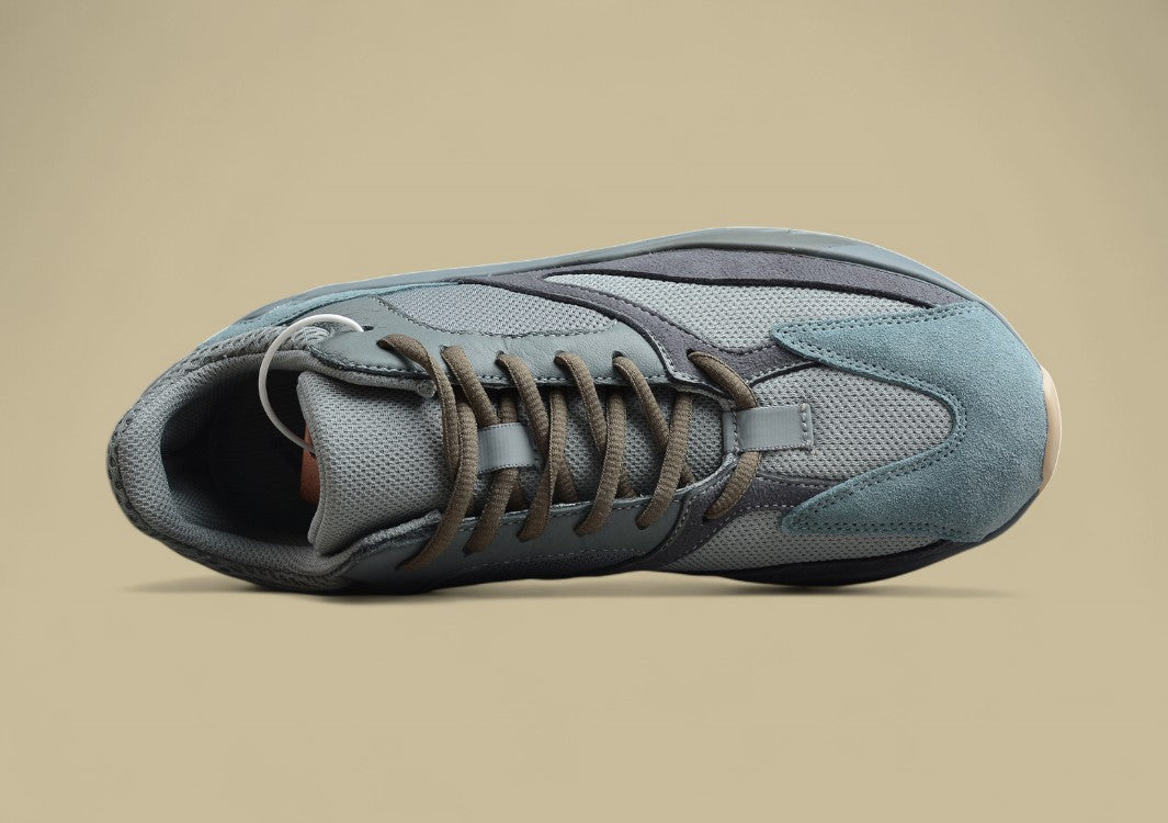 Yeezy Boost Coconut 700 Edition Muted Teal & Grey Tones with Chunky Sole Shoes