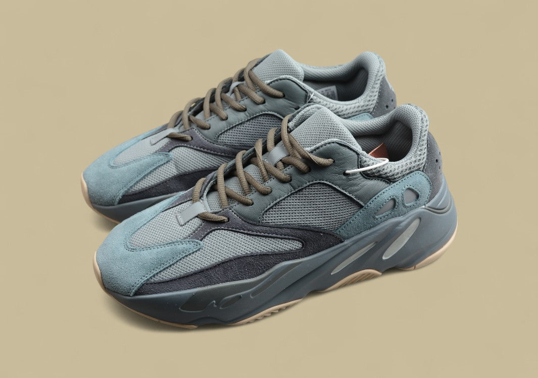 Yeezy Boost Coconut 700 Edition Muted Teal & Grey Tones with Chunky Sole Shoes