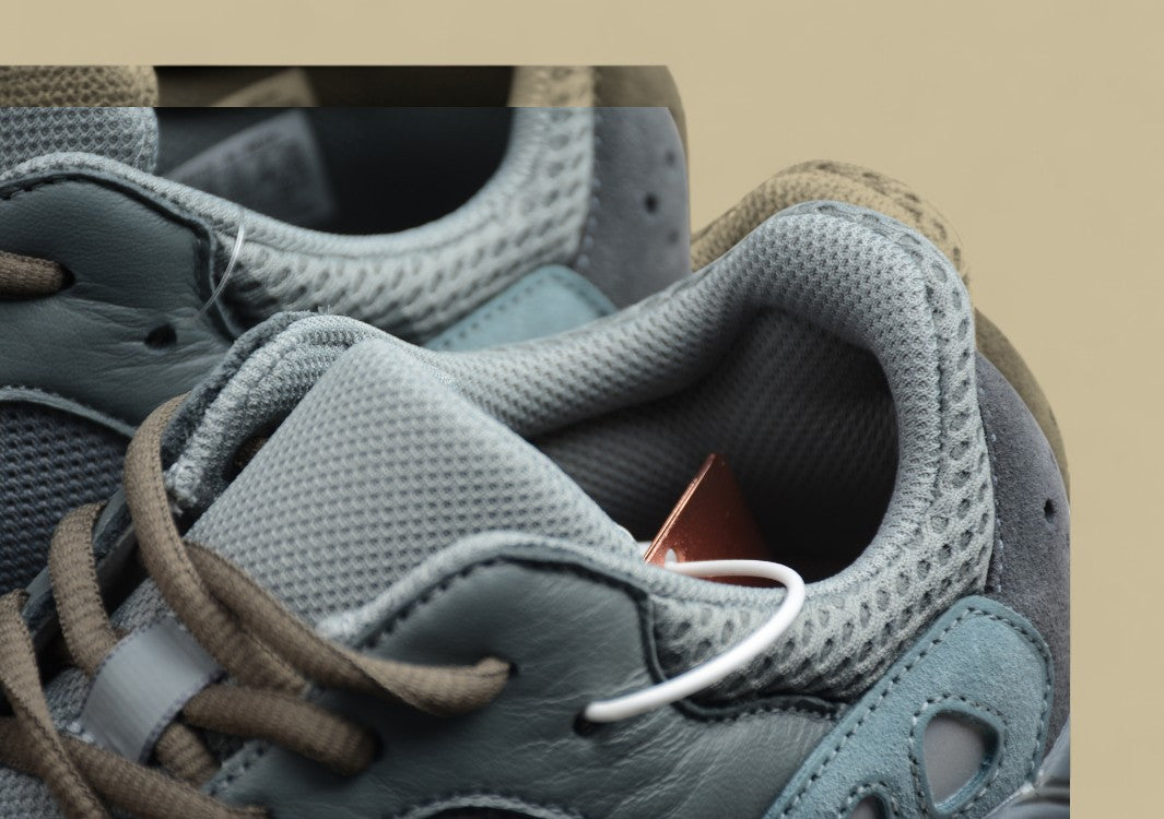 Yeezy Boost Coconut 700 Edition Muted Teal & Grey Tones with Chunky Sole Shoes