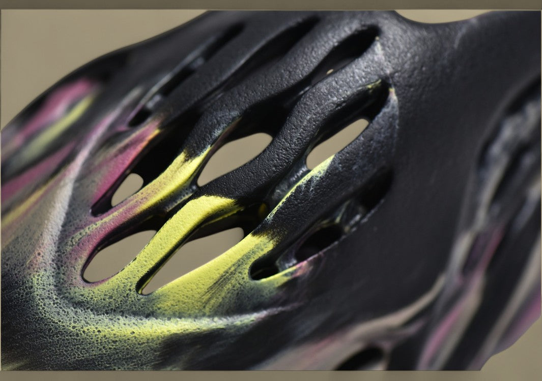 Yeezy Foam Runner MX Carbon Vivid Multicolor Meets Sculpted Innovation