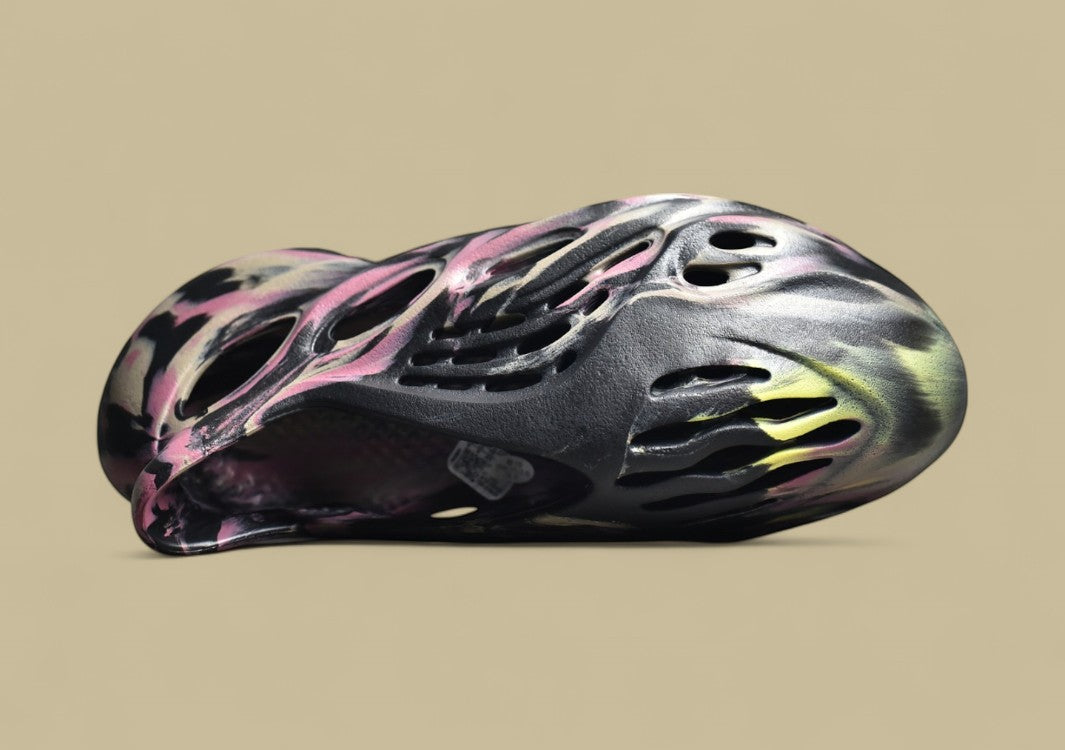 Yeezy Foam Runner MX Carbon Vivid Multicolor Meets Sculpted Innovation