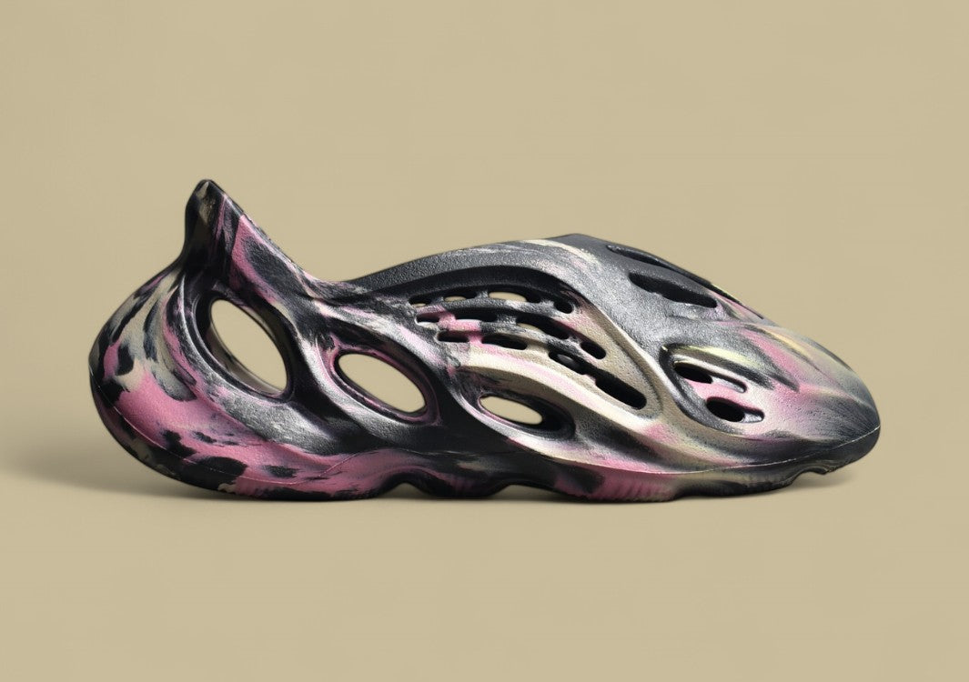 Yeezy Foam Runner MX Carbon Vivid Multicolor Meets Sculpted Innovation