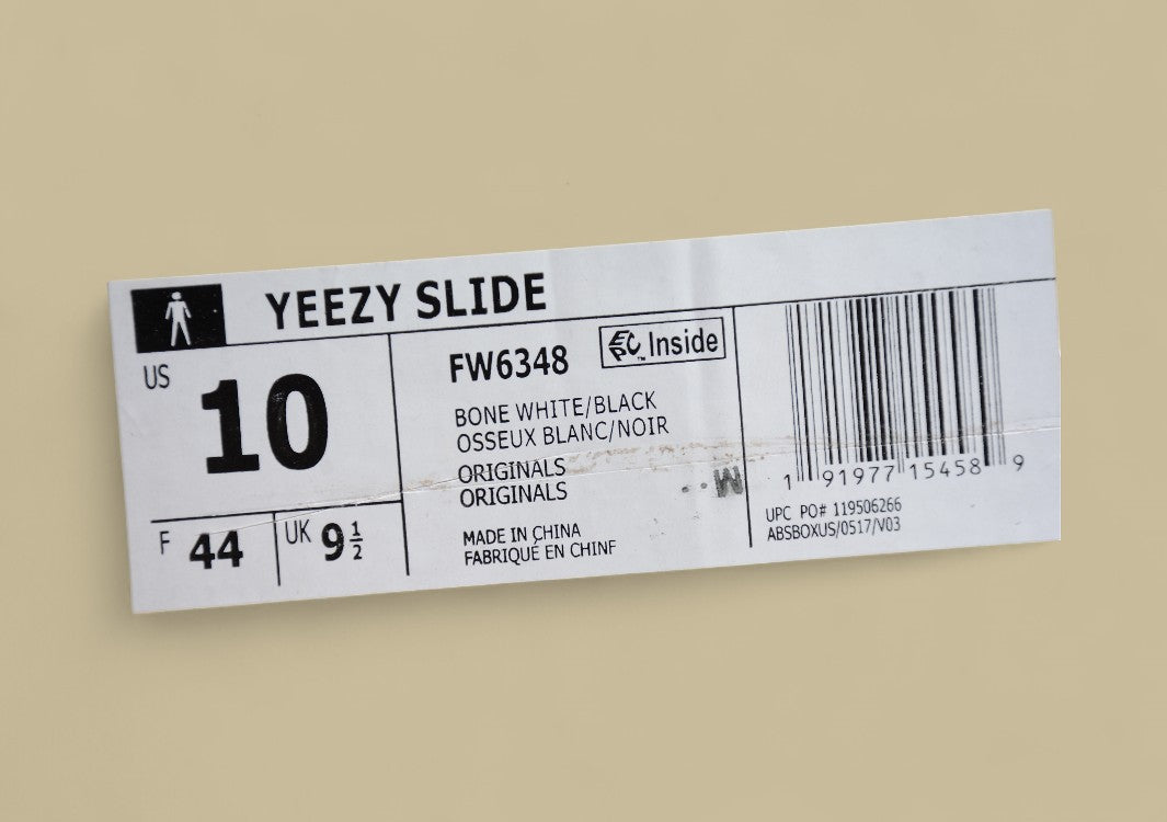 Yeezy Slide Coconut Slippers Bone White Graffiti