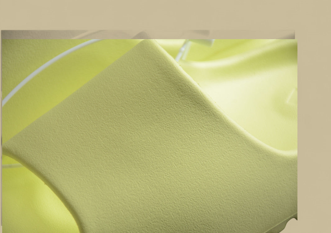 Yeezy Slide "Glow Green" Trendy Slippers Fluorescent Green Grainy Matte Coconut Half-slipper