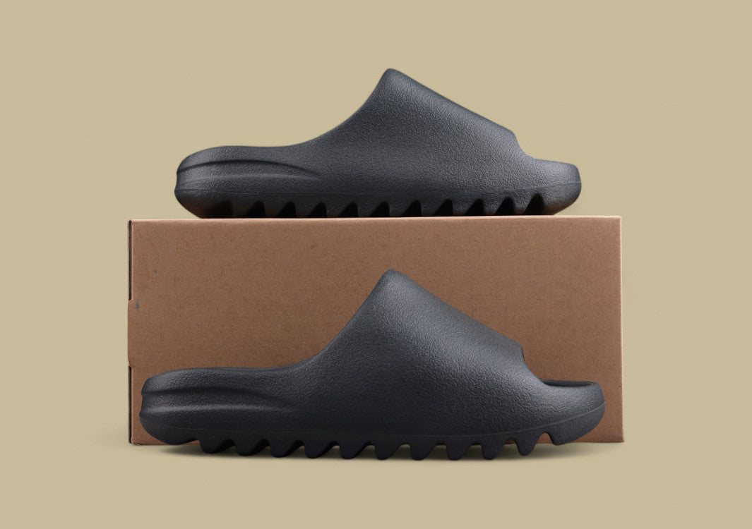 Yeezy Slide "Resin" Sleek Minimalist Black Comfort Slide