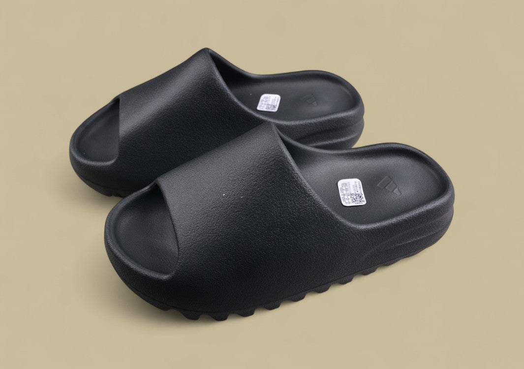 Yeezy Slide "Resin" Sleek Minimalist Black Comfort Slide