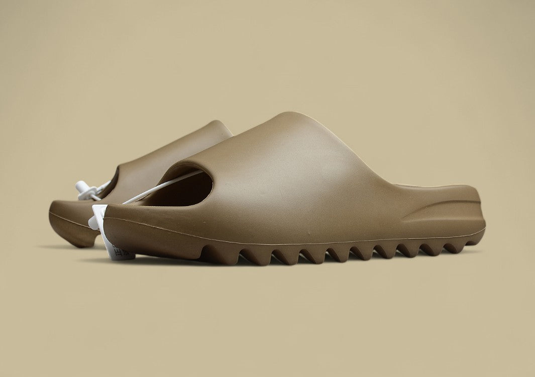 Yeezy Slide “Flax” Warm Tan Minimalist Comfort Slip-On