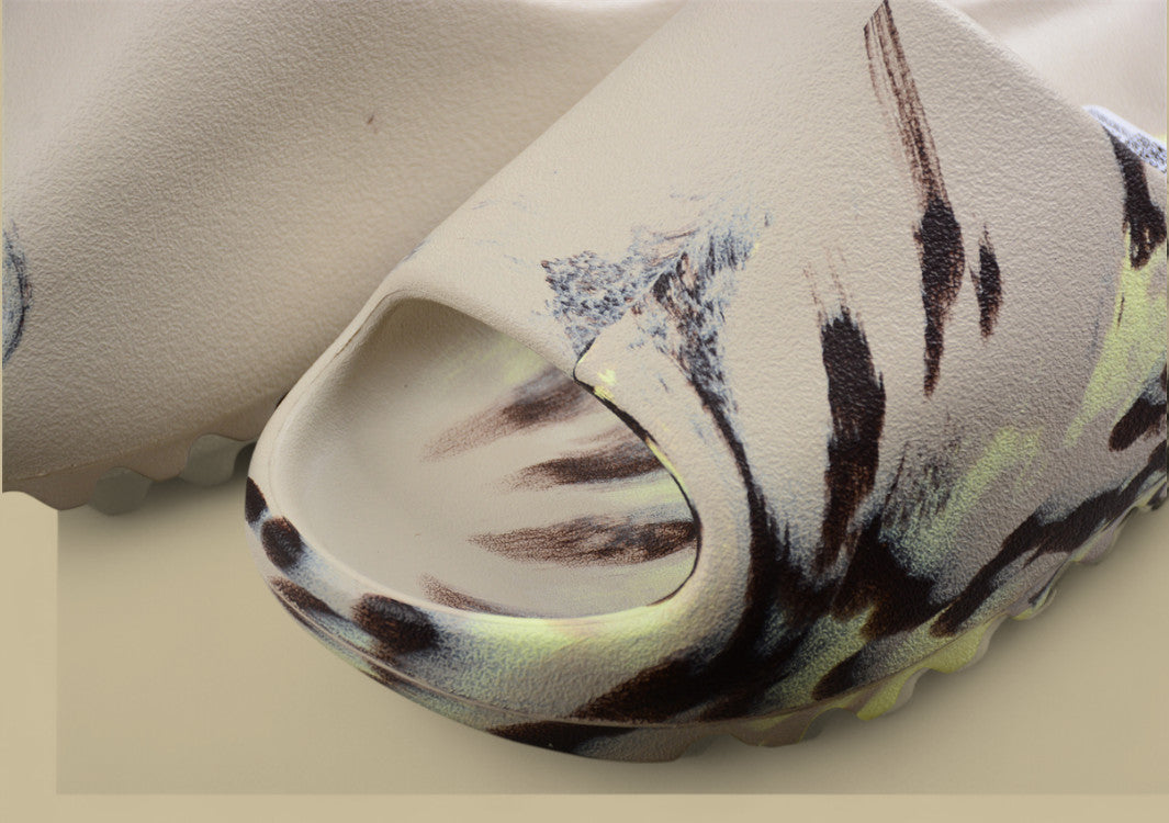 Yeezy Slide “MX Cream” Marbled Colorway Slip-On by Kanye