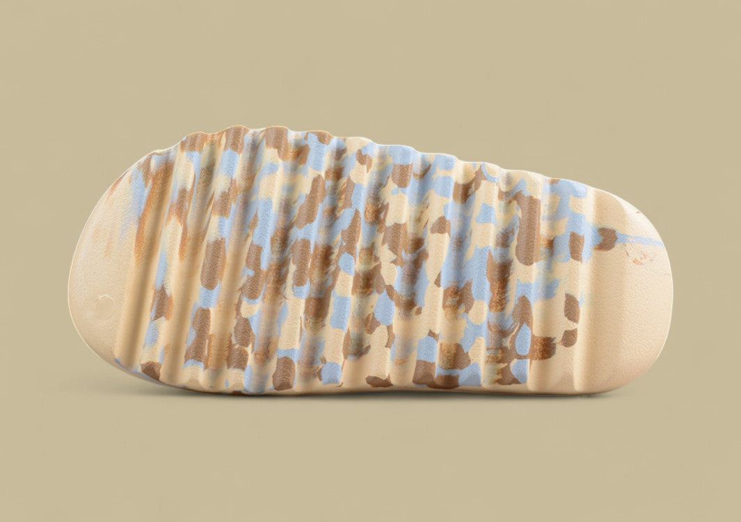 Yeezy Slide “MX Sand” Cream Marble Comfort Slip-On