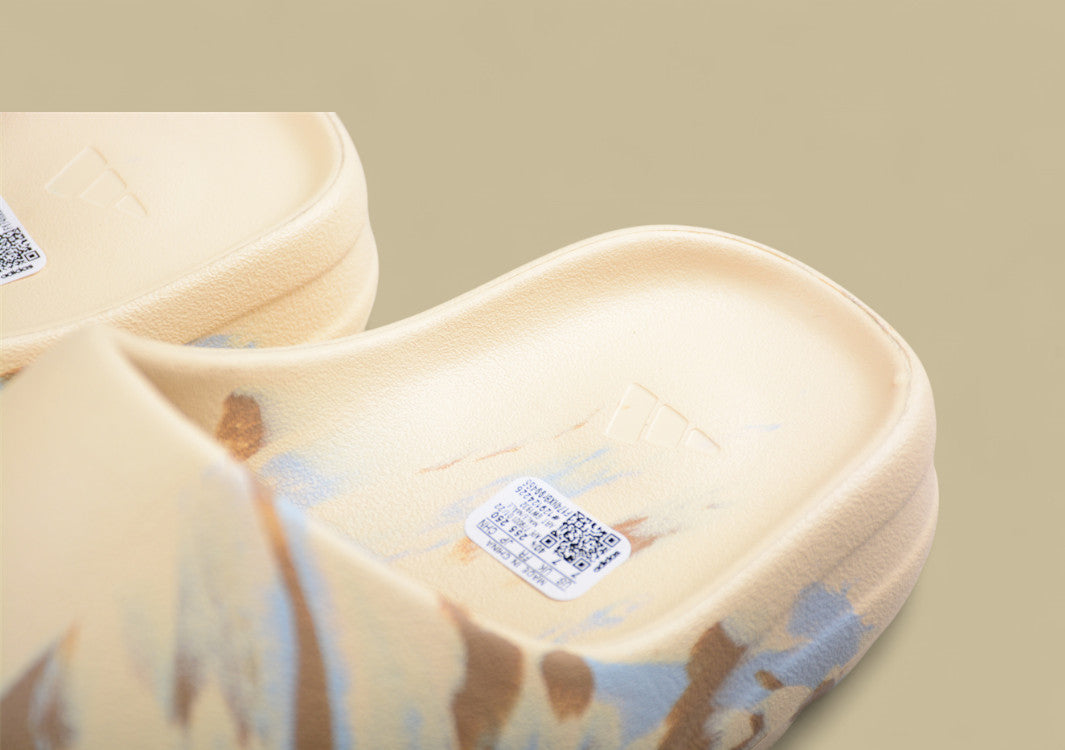 Yeezy Slide “MX Sand” Cream Marble Comfort Slip-On