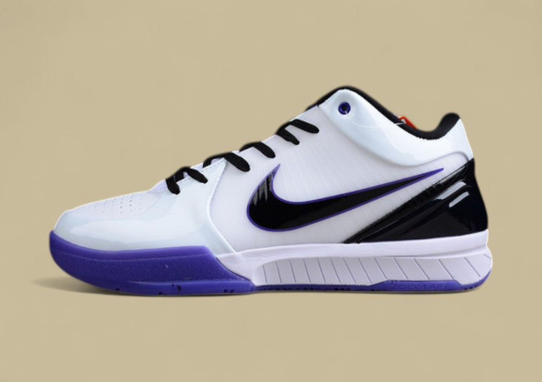 Zoom Kobe 4 Inline White/Black-Varsity Purple