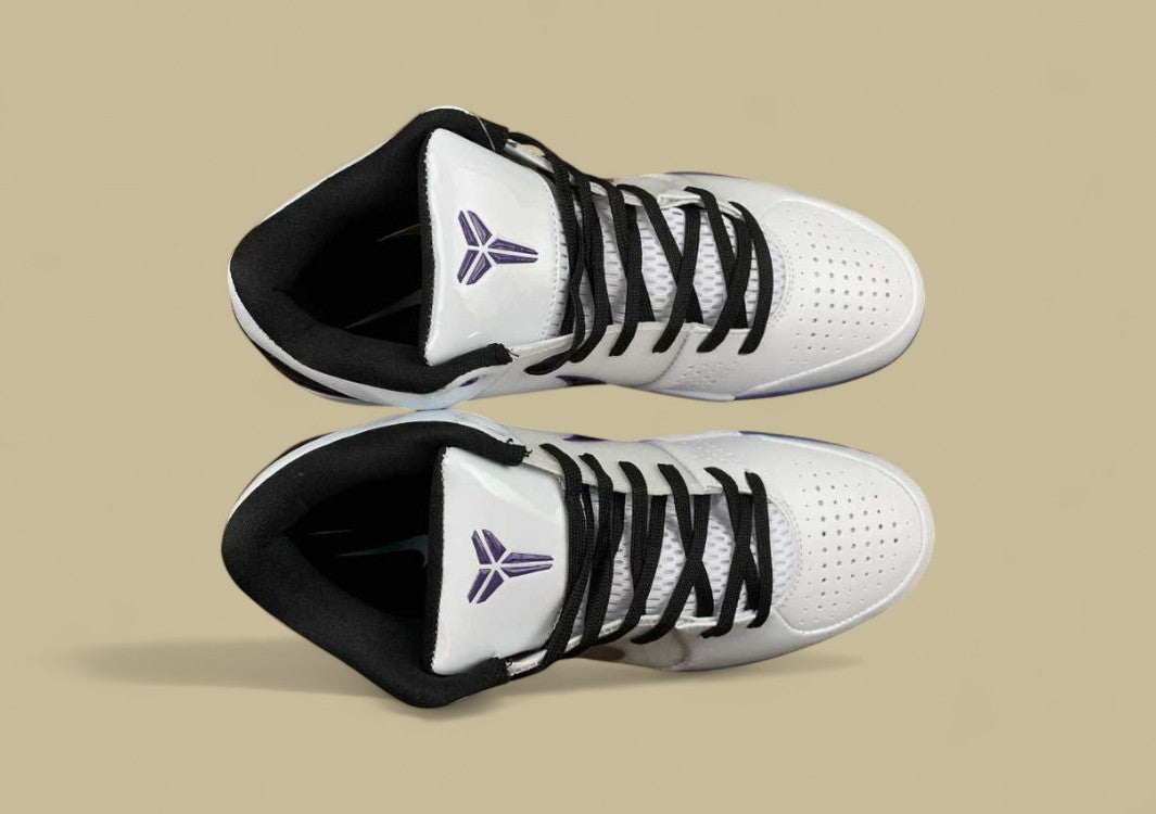 Zoom Kobe 4 Inline White/Black-Varsity Purple