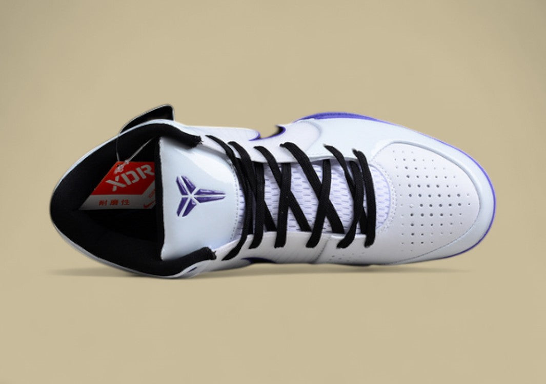 Zoom Kobe 4 Inline White/Black-Varsity Purple