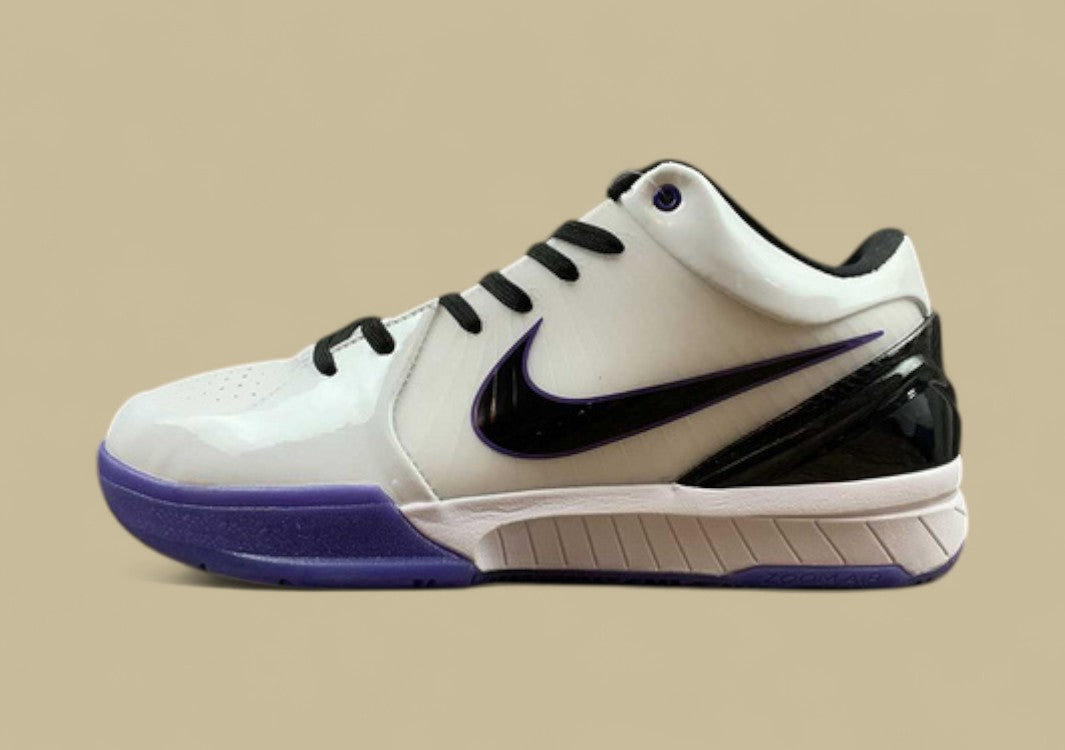 Zoom Kobe 4 Inline White/Black-Varsity Purple