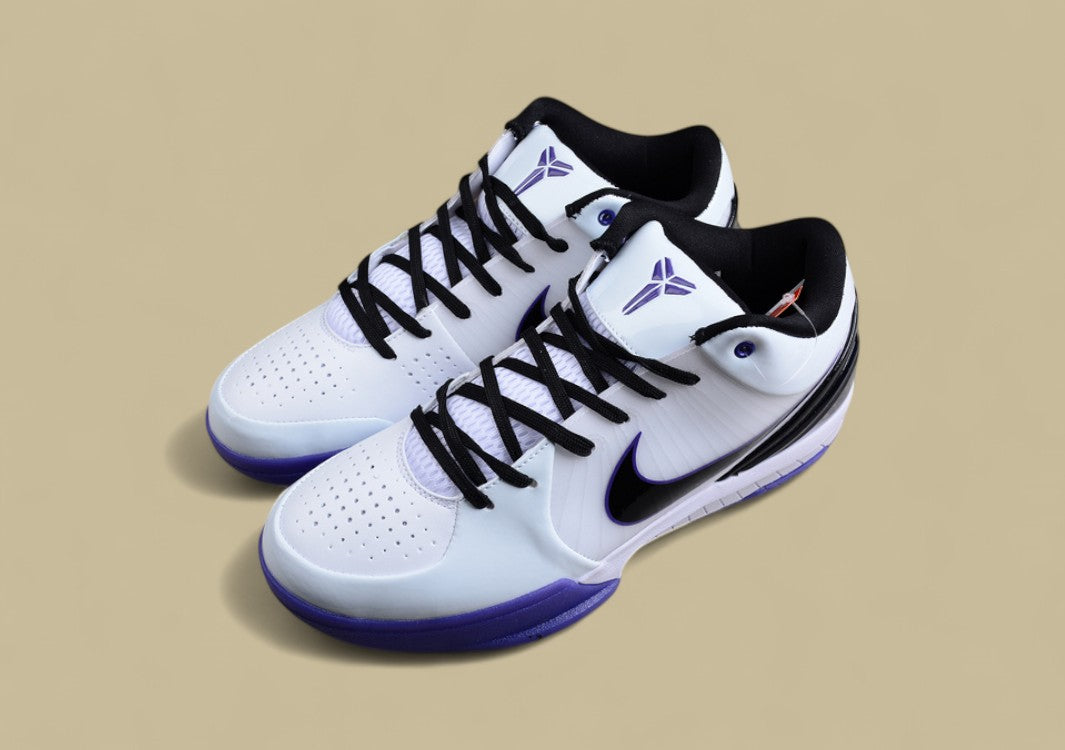 Zoom Kobe 4 Inline White/Black-Varsity Purple