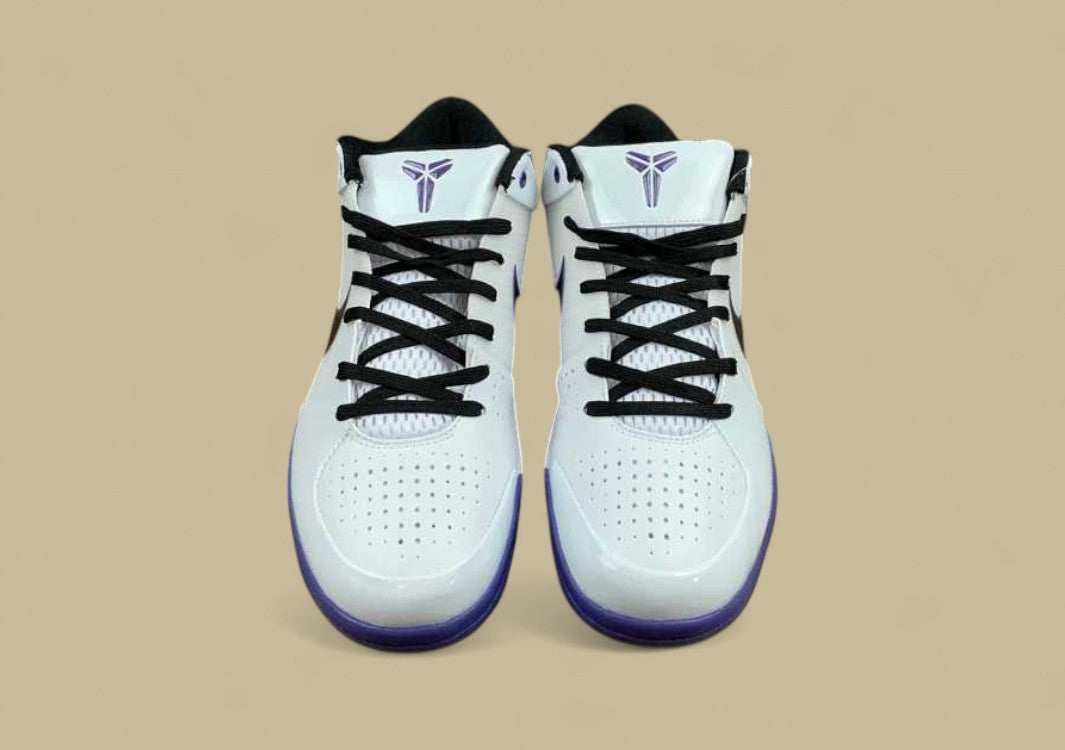 Zoom Kobe 4 Inline White/Black-Varsity Purple