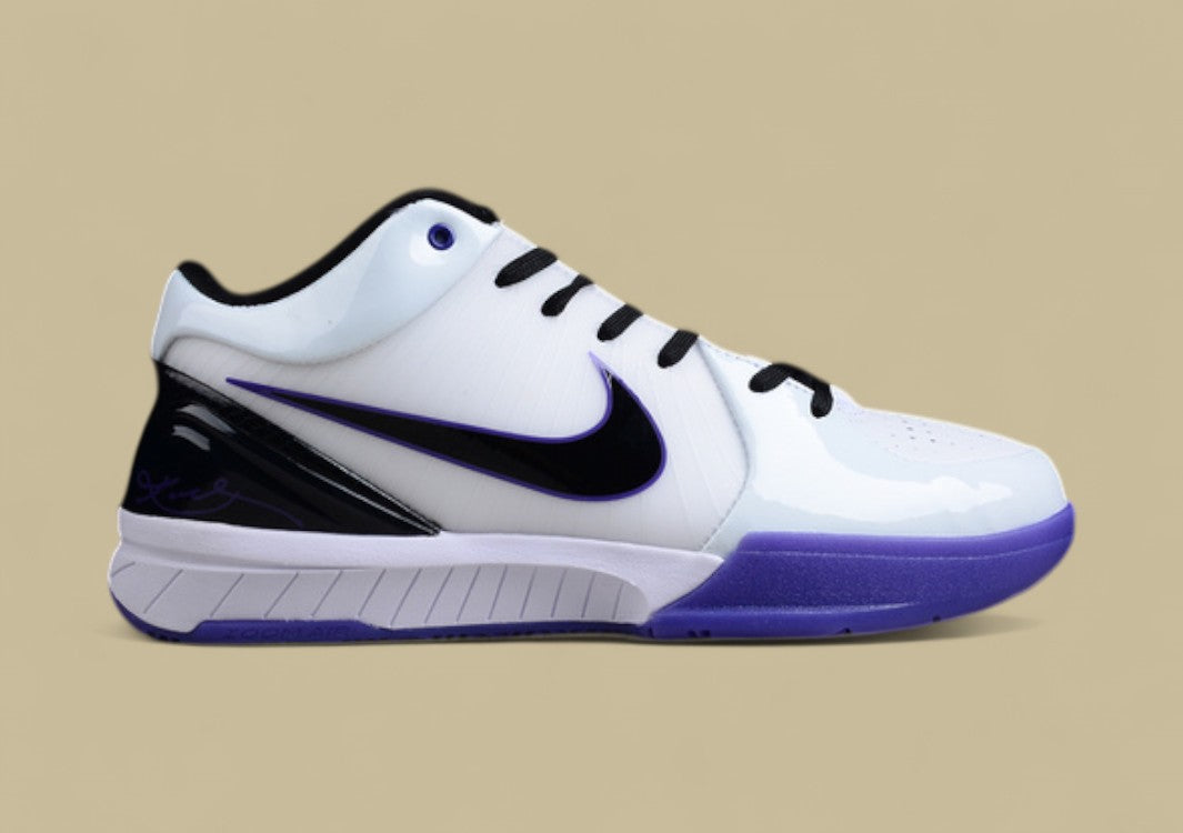 Zoom Kobe 4 Inline White/Black-Varsity Purple