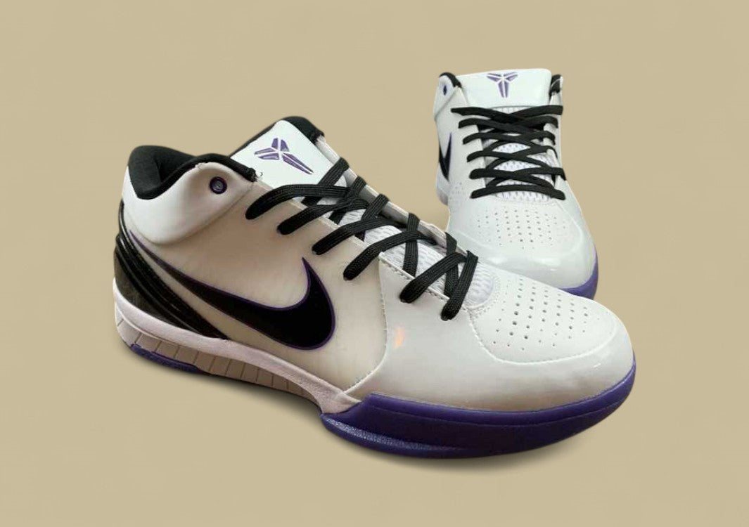 Zoom Kobe 4 Inline White/Black-Varsity Purple