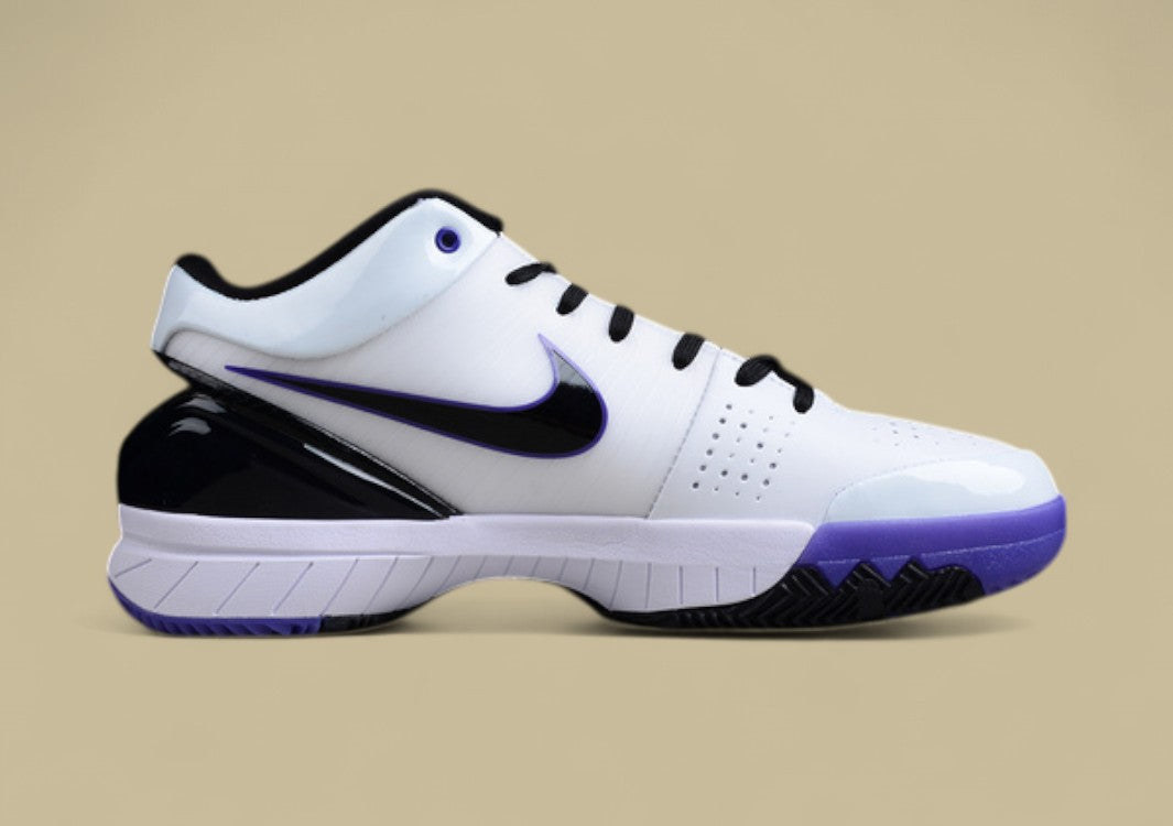 Zoom Kobe 4 Inline White/Black-Varsity Purple