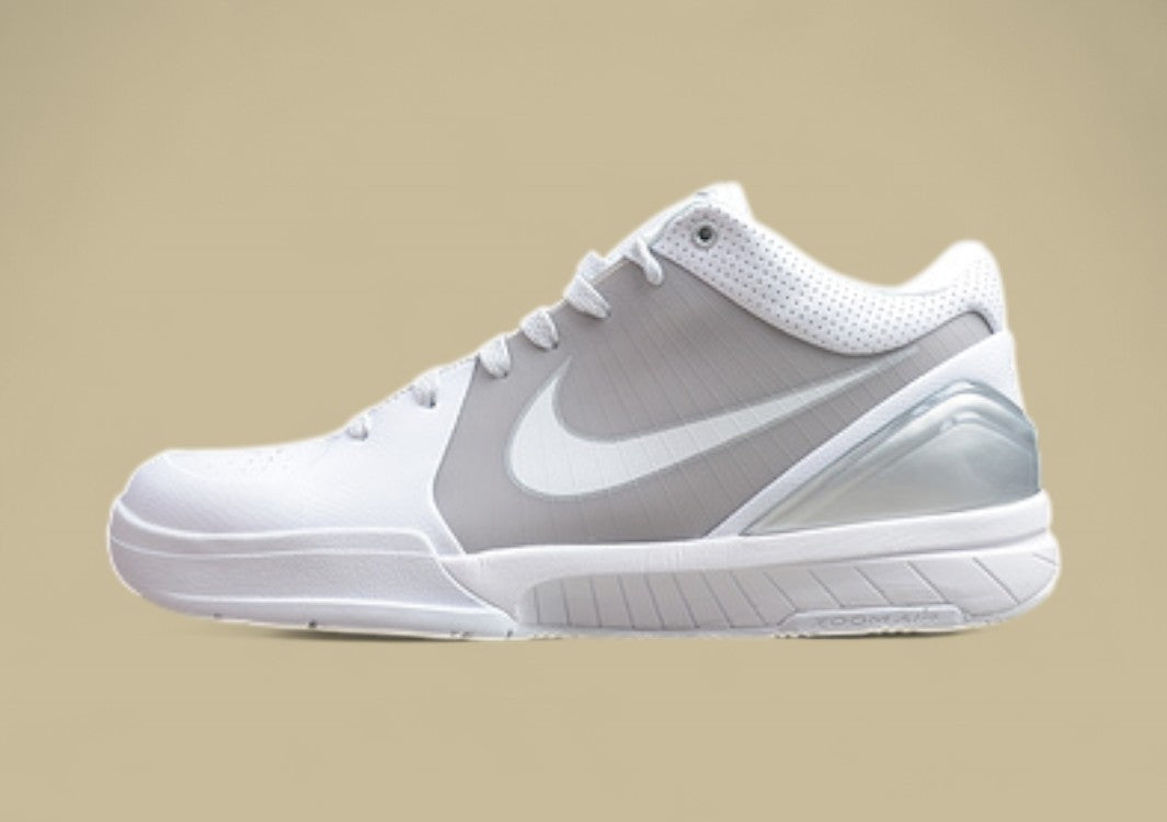 Zoom Kobe 4 Metallic/White/Light Grey