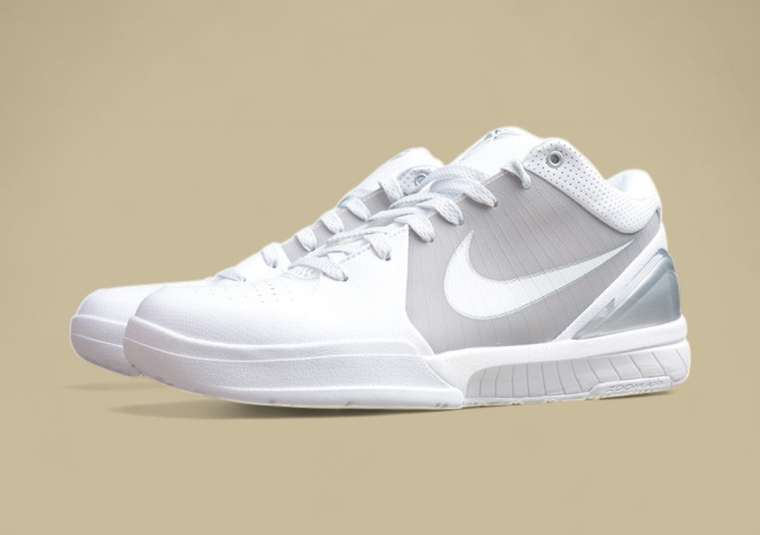 Zoom Kobe 4 Metallic/White/Light Grey
