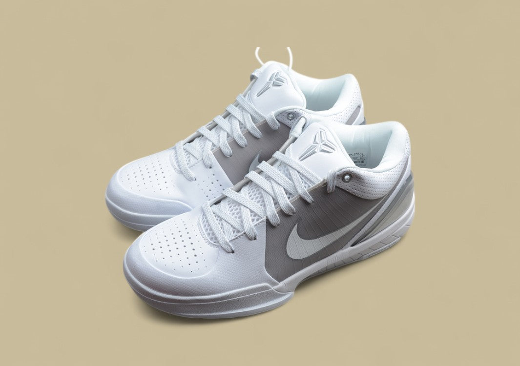 Zoom Kobe 4 Metallic/White/Light Grey