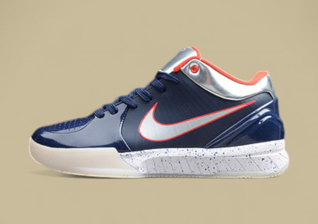 Zoom Kobe 4 Navy Blue/Silver/White