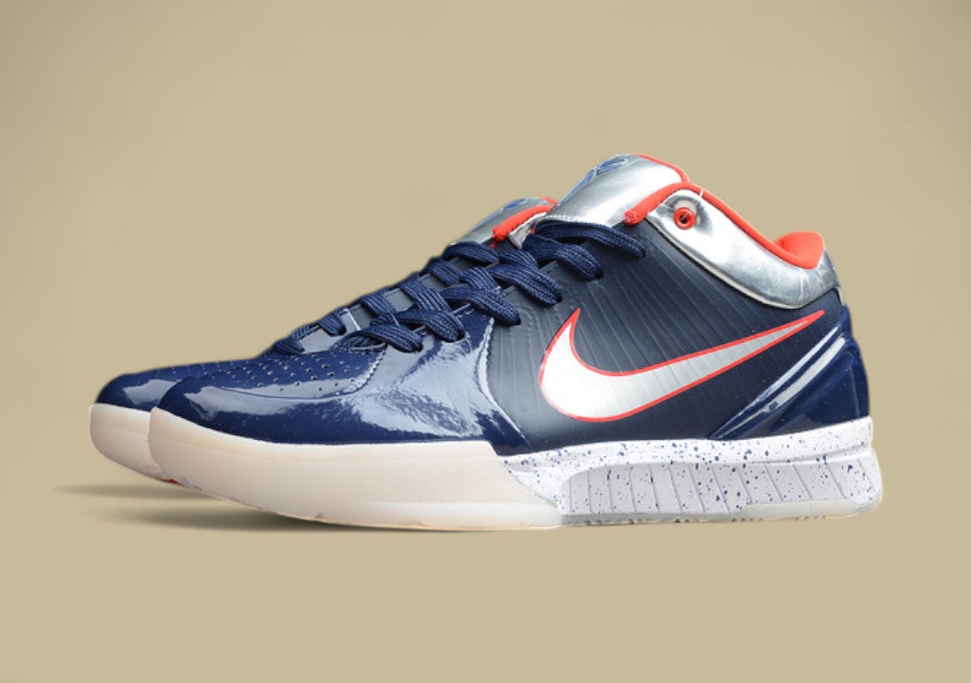 Zoom Kobe 4 Navy Blue/Silver/White