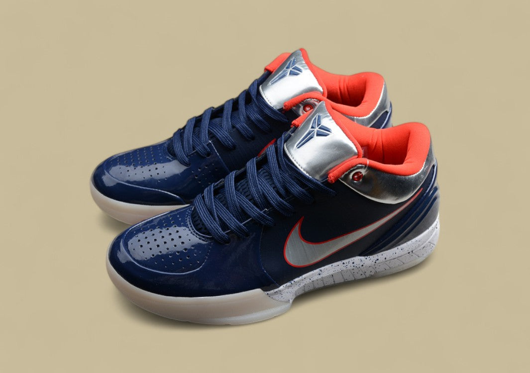 Zoom Kobe 4 Navy Blue/Silver/White