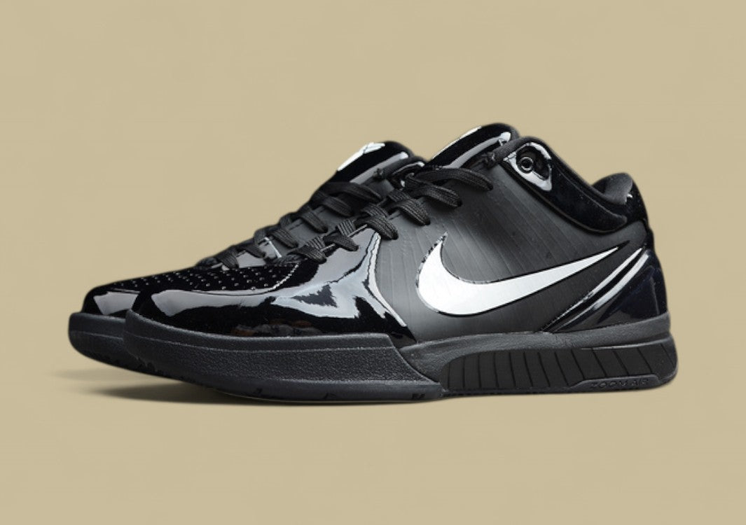 Zoom Kobe 4 Protro Basketball Shoes Black/Black/White