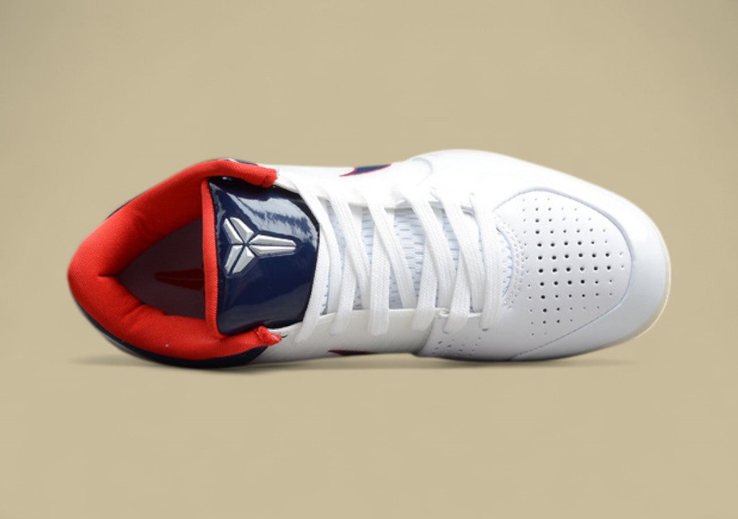 Zoom Kobe 4 Protro Basketball Shoes White/Navy Blue