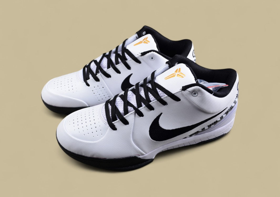Zoom Kobe 4 Protro Gigi White/White/Black/Metallic Gold/Bright Emerald
