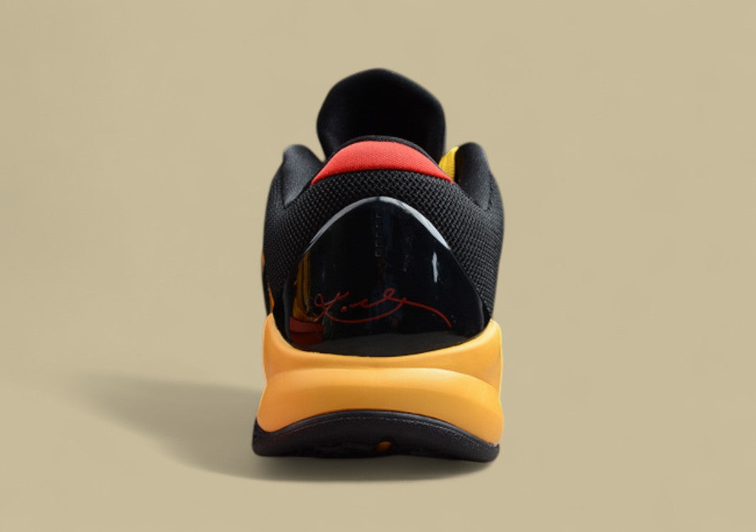 Zoom Kobe 5 Bruce Lee Del Sol/Black-Metallic Silver-Comet