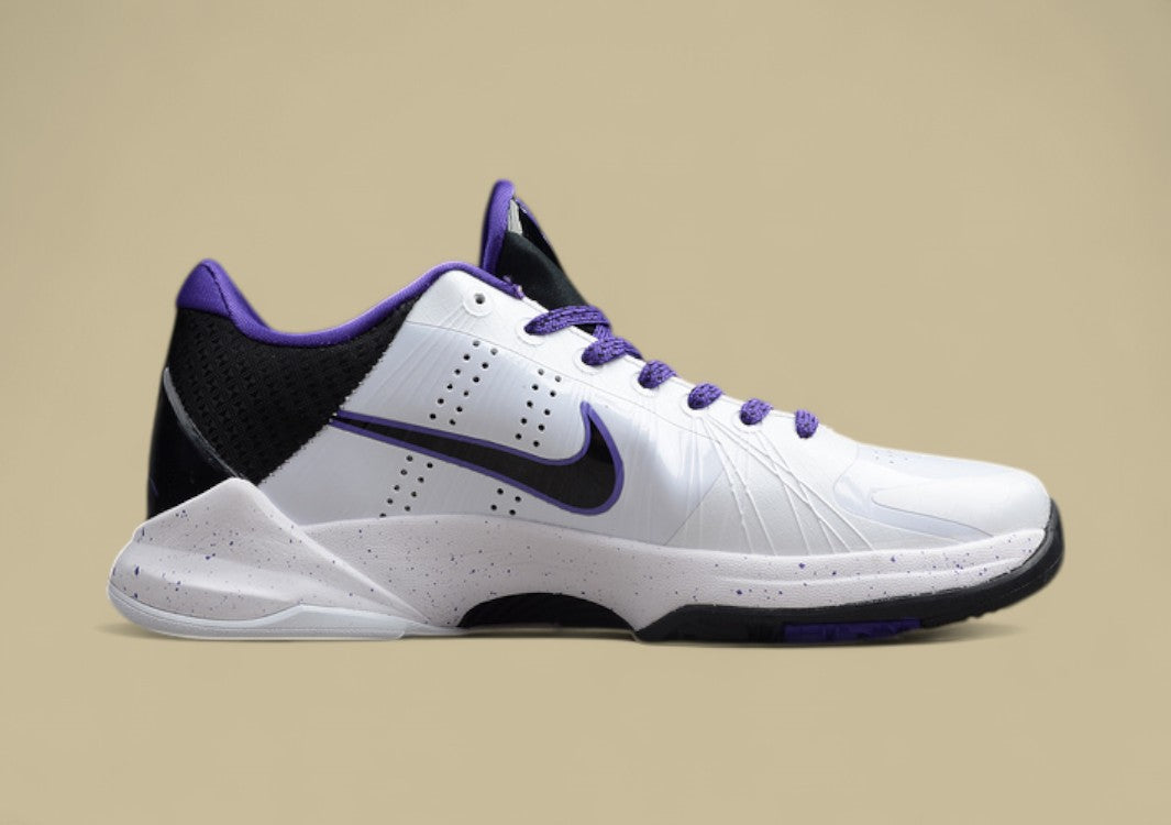 Zoom Kobe 5 Inline White/Black-Varsity Purple