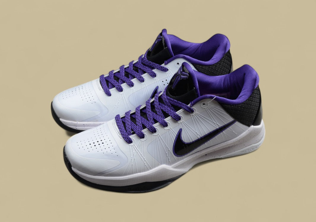 Zoom Kobe 5 Inline White/Black-Varsity Purple