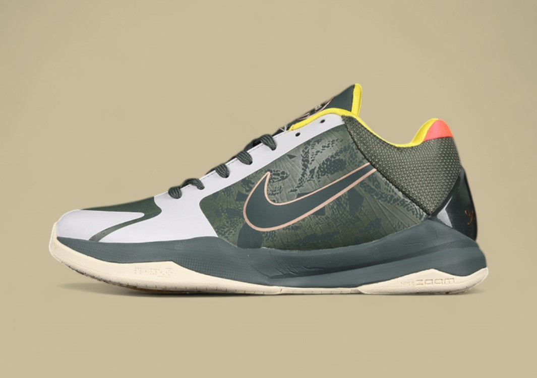 Zoom Kobe 5 Protro EYBL Forest Green/Metallic Red Bronze/Speed Yellow