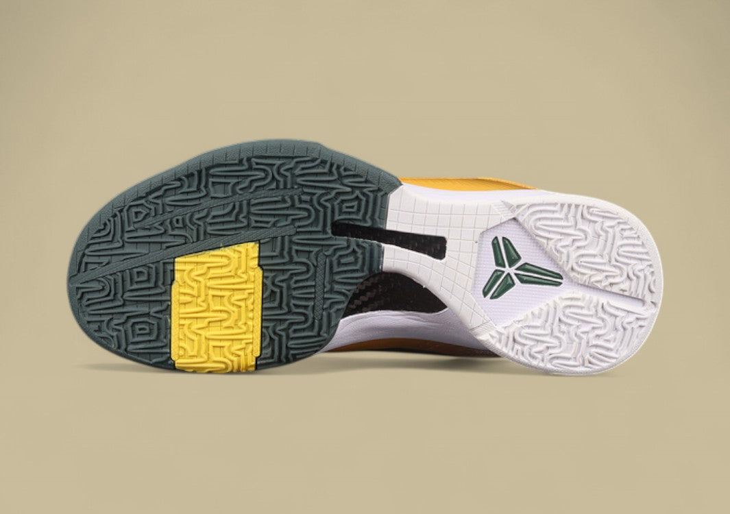 Zoom Kobe 5 Rice Away Varsity Maize/Deep Forest-White