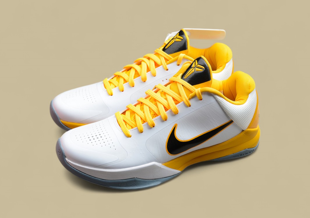 Zoom Kobe 5 V White/Black/Yellow