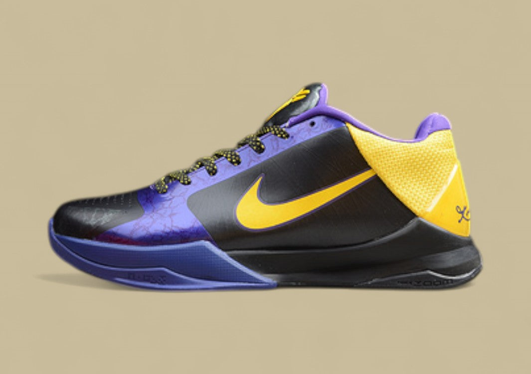 Zoom Kobe 5 x Black/Del Sol-Varsity Purple